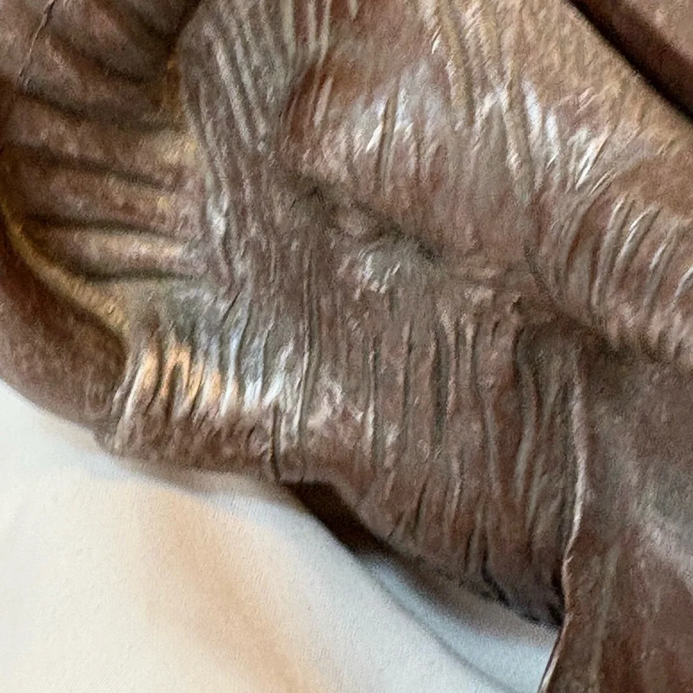 ELEPHANT Trinket Box Lid brown unique textured - Picture 7 of 15